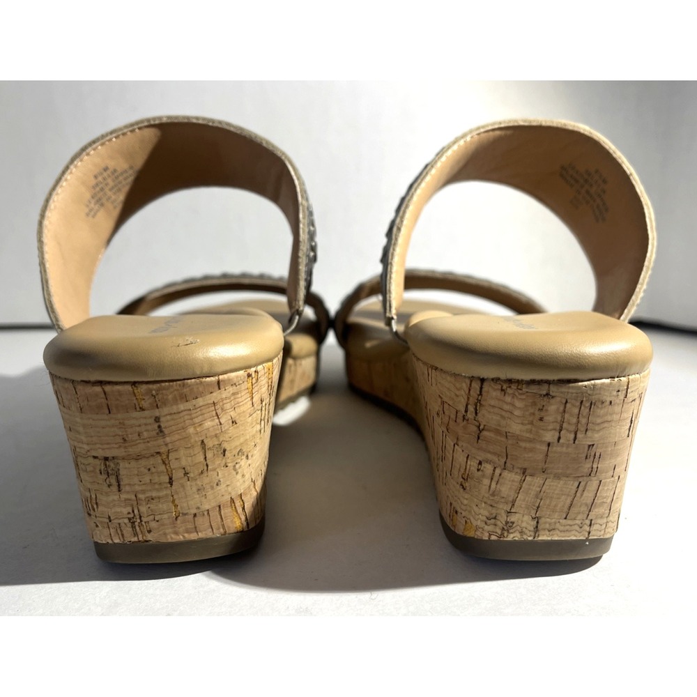 Easy Spirit Women's Selllia Slip-On Champagne Platform Wedge Sandals 8.5M NWOT - Picture 6 of 9